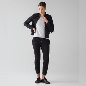 Lululemon On The Fly Pant *Woven 
Black ***hemmed to 24.5” inseam